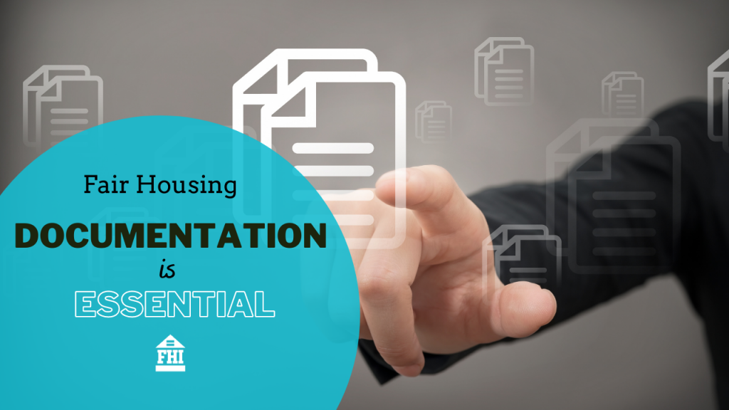 Proper Documentation Aids In Fair Housing Defense A hand clicking on a computer screen looking for documentation to aid in a fair housing defense.