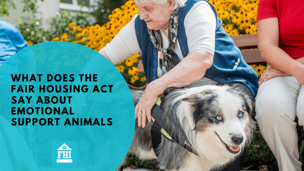 Elderly women with support animal - What Does The Fair Housing Act Say About Emotional Support Animals?